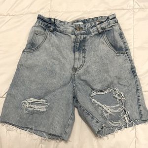 Denim Capri Shorts